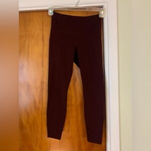 Yogalicious Lux Maroon Leggings
